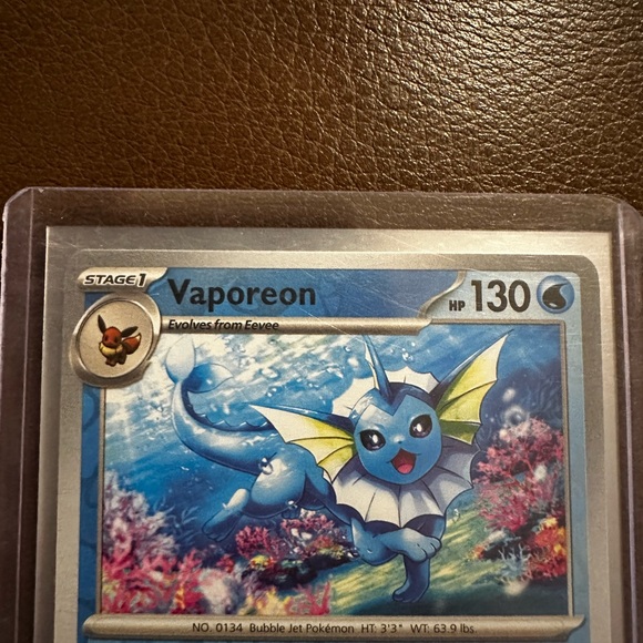 Vaporeon Pokémon reverse holo Card - 022/131 (prismatic evolutions) - Picture 2 of 8